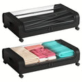 Under-Bed Storage Drawer with Wheels Multipurpose with Clear Window & Label by DailySale