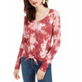 Ultra Flirt Juniors Tie-Dye Thermal Top by Vanessa Jane