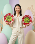Carla Grogan Christmas Plate Set of Two Brings us Great Joy Is Our Good News by Vanessa Jane