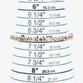 9.03 Ct Oval Yellow Citrine Prong Sterling Silver Tennis Bracelet by Fine Color Jewels