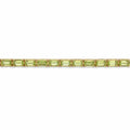 9.6 Ct Emerald Green Peridot Prong Silver Tennis Bracelet by Fine Color Jewels