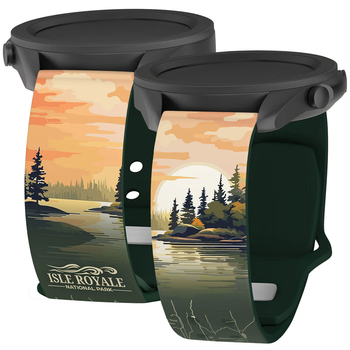 National Parks Isla Royale HD Watchband for Samsung, Garmin, Fossil, and More by Affinity Bands