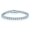 9 Ct Genuine Round-Cut Real Diamond Tennis Bracelet 7" 14K White Gold