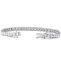 9 Ct Genuine Round-Cut Real Diamond Tennis Bracelet 7" 14K White Gold by DailySale