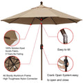 9 Ft. Outdoor Market and Table Patio Umbrella by DailySale