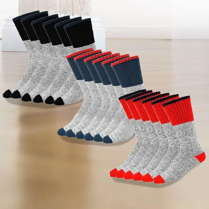 9-Pairs: Insulated Men's Thermal Cold Weather Crew Socks by DailySale