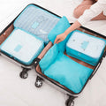 9-Piece: Clothes Storage Bags Water-Resistant Travel Luggage Organizer by DailySale