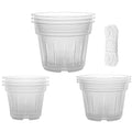 9-Piece: Orchid Pots Clear Reusable Plastic Flower Plant Nursery Planter by DailySale