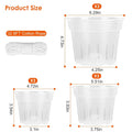 9-Piece: Orchid Pots Clear Reusable Plastic Flower Plant Nursery Planter by DailySale