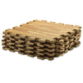 9-Piece Set: HemingWeigh Printed Wood Grain Interlocking Foam Floor Puzzle Mats by DailySale
