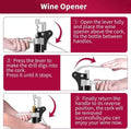 9-Piece Set: Wine Opener Set with Corkscrew, Foil Cutter, Thermometer, Stoppers & More by DailySale