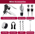 9-Piece Set: Wine Opener Set with Corkscrew, Foil Cutter, Thermometer, Stoppers & More by DailySale