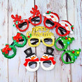 9-Pieces: Christmas Glitter Party Glasses Frame by DailySale
