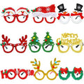 9-Pieces: Christmas Glitter Party Glasses Frame by DailySale