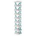 9-Tier Narrow Entryway Shoe Rack Plastic Vertical Shoe Organizer by DailySale