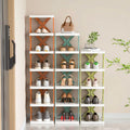 9-Tier Narrow Entryway Shoe Rack Plastic Vertical Shoe Organizer by DailySale
