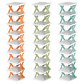 9-Tier Narrow Entryway Shoe Rack Plastic Vertical Shoe Organizer by DailySale