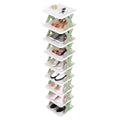 9-Tier Narrow Entryway Shoe Rack Plastic Vertical Shoe Organizer by DailySale