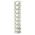 9-Tier Narrow Entryway Shoe Rack Plastic Vertical Shoe Organizer by DailySale