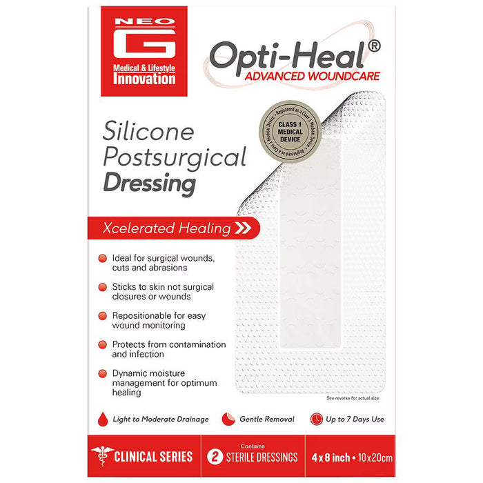 Silicone Post-Surgical Scar Sheets, 4 x 8 Inches (DS) by Pasteur Pharmacy