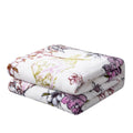 DaDa Bedding Floral Blossoms Spring Cottage Birds Soft Fleece Throw Blanket (XY1010) by DaDalogy Bedding Collection