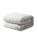 DaDa Bedding Milky White Purple Faux Fur Sherpa Throw Blanket by DaDalogy Bedding Collection