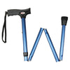 Carex Cane Folding Soft Grip Adjustable, Blue