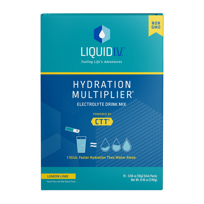 Liquid I.V. Hydration Multiplier Electrolyte Drink Mix Lemon Lime by Pasteur Pharmacy