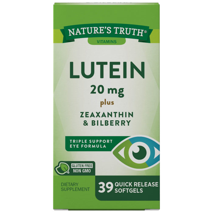 Nature's Truth Lutein 20 Mg Plus Zeaxanthin & Bilberry by Pasteur Pharmacy