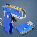 Foldable Metal Rubber Band Launcher Toy Keychain by DailySale