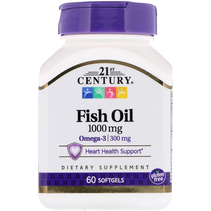 21st Century Fish Oil 1000 Mg Softgels 60Ct by Pasteur Pharmacy