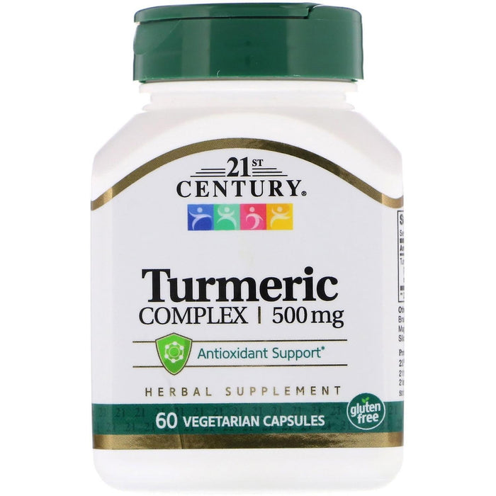 21st Century Turmeric Complex – 500 mg (Vegetarian Capsules) by Pasteur Pharmacy