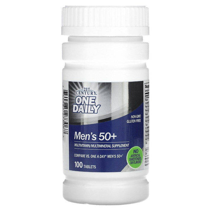 21st Century One Daily, Men's 50+, Multivitamin Multimineral, 100 Tablets by Pasteur Pharmacy