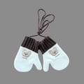 Kids Winter Gloves with String | Warm Toddler Mittens 2-5Y by ozznekshoes