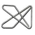 ACCO Ideal Clamps, #2, Smooth, Silver, 50/Box
