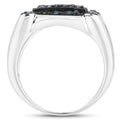 0.81 Carat Genuine Blue Diamond .925 Sterling Silver Ring by Bids.com