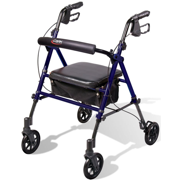 Carex Health Brands Rolling Walker, Step N' Rest by Pasteur Pharmacy