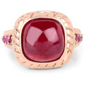 9.14 Carat Glass Filled Ruby and Ruby .925 Sterling Silver Ring by Bids.com