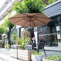 VILLACERA 83-OUT5421 9 LED Lighted Outdoor Patio 8 Steel Ribs and Push Button T by Vanessa Jane