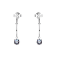 Created Alexandrite Hoop Earrings by Fine Color Jewels