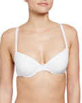 Hanro Womens Cotton Sensation T-Shirt Bra in White (71355) | Size 34E by Vanessa Jane