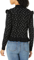 Parker Marlee Turtleneck Long-Sleeve Polka-Dot Sweater, Size Small by Vanessa Jane
