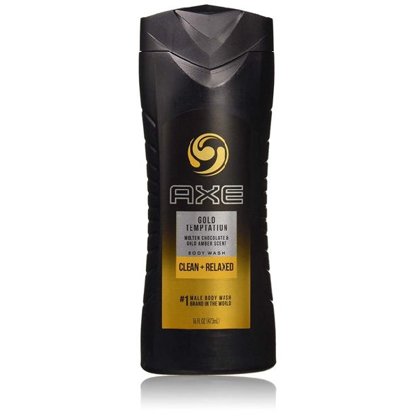 AXE Gold Temptation Clean + Relaxed Body Wash 16 Fl. Oz. Bottle by Pasteur Pharmacy