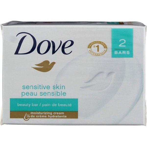 Dove Sensitive Skin Beauty Bar 2-3.75 Oz Bars by Pasteur Pharmacy