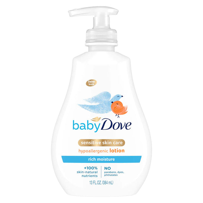 Dove Baby Rich Moisture Sensitive Skin Care Hypoallergenic Lotion 13oz by Pasteur Pharmacy