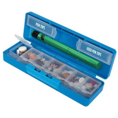 Apothecary Products Diabetic 7-Day Pill Reminder With Pen Holder #66976 by Pasteur Pharmacy