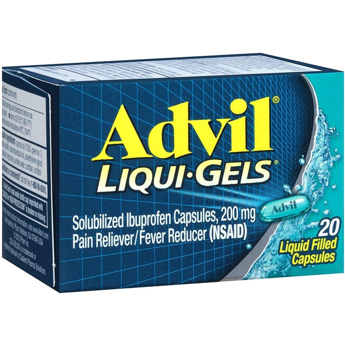 Advil Pain Reliever/Fever Reducer 200Mg Liqui-Gels 20Ct by Pasteur Pharmacy