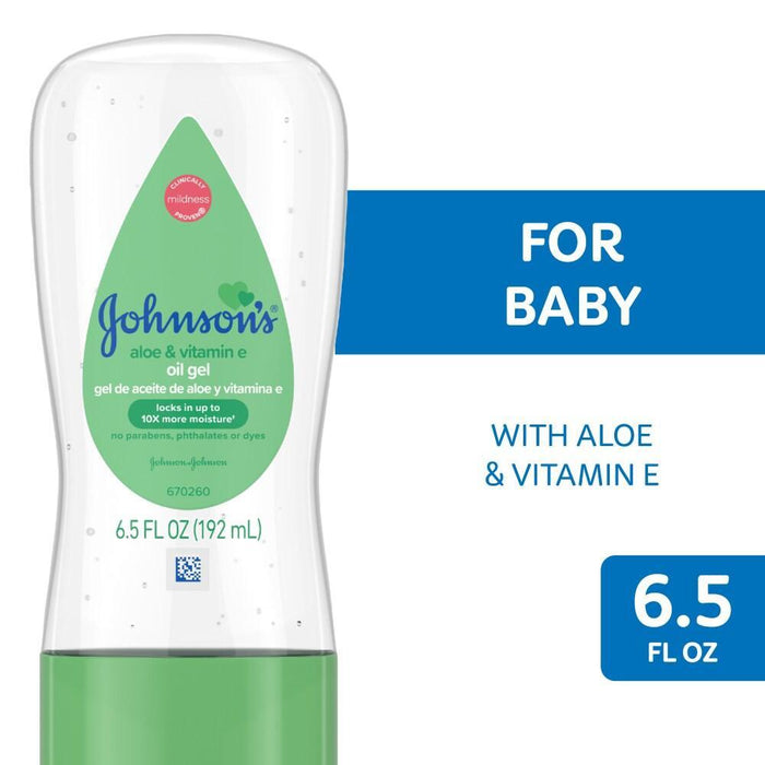 Johnson's Baby Oil Gel With Aloe Vera & Vitamin E - 6.5 Fl Oz by Pasteur Pharmacy