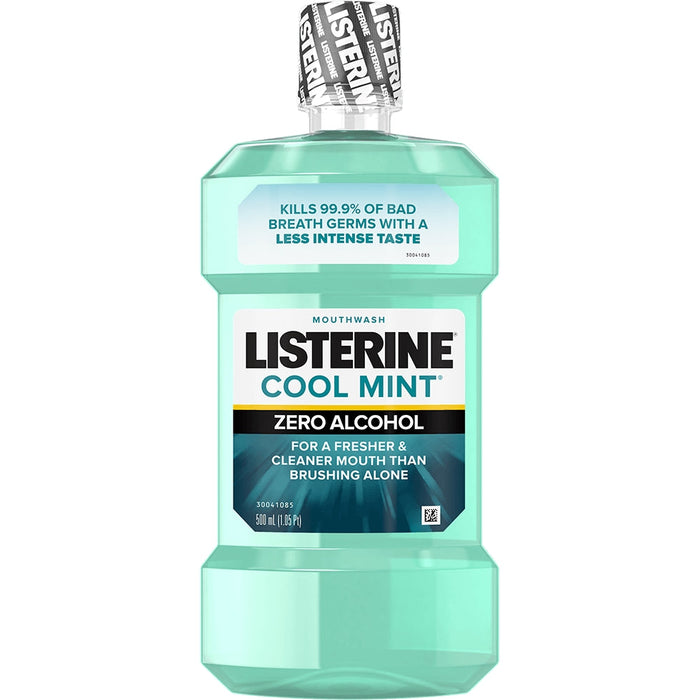 Listerine Mouthwash, Zero Alcohol, Cool Mint 1.05 Pt by Pasteur Pharmacy