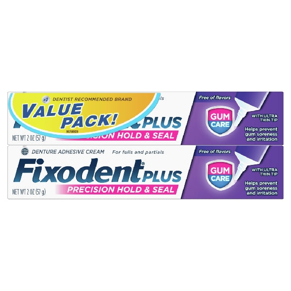 Fixodent Plus Gum Care Superior Hold Denture Adhesive Cream Flavor Free by Pasteur Pharmacy